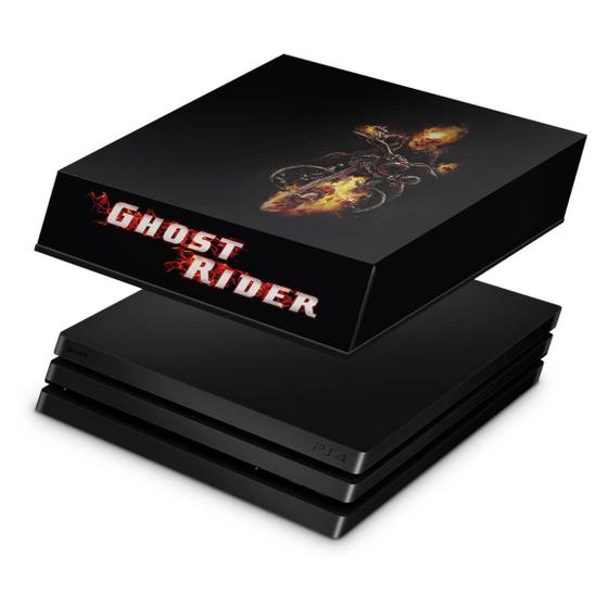 Imagem de Capa Compatível PS4 Pro Anti Poeira - Ghost Rider A