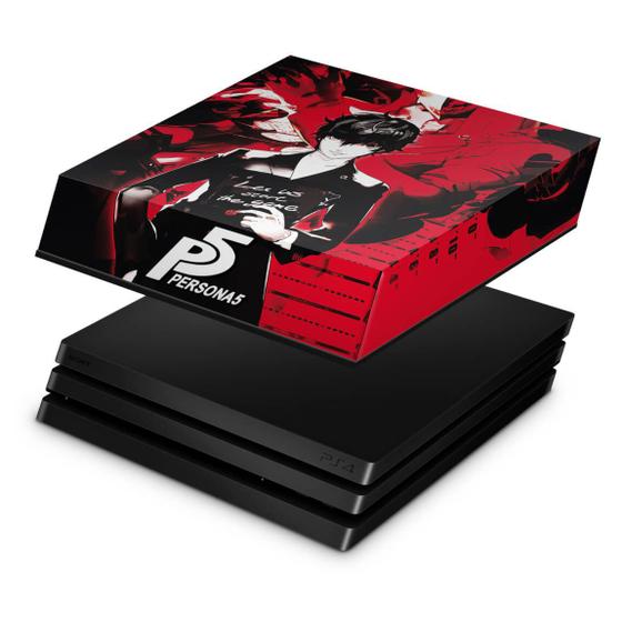 Capa Compatível PS4 Pro Anti Poeira Persona 5 Pop Arte Skins PS4
