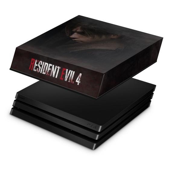 Capa Compatível PS4 Pro Anti Poeira Resident Evil 4 Remake Pop Arte