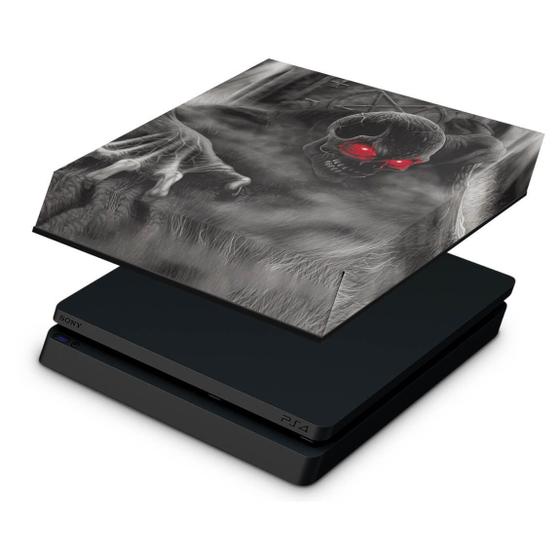 Imagem de Capa Compatível PS4 Slim Anti Poeira - Caveira Skull