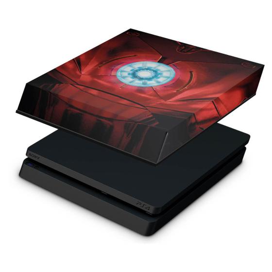 Capa Compatível PS4 Slim Anti Poeira Iron Man Homem de Ferro Pop