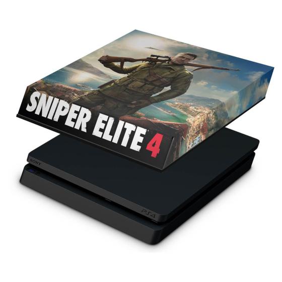 Imagem de Capa Compatível PS4 Slim Anti Poeira - Sniper Elite 4