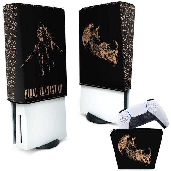 Imagem de Capa Compatível PS5 Anti Poeira e Case Controle - Final Fantasy XVI Edition