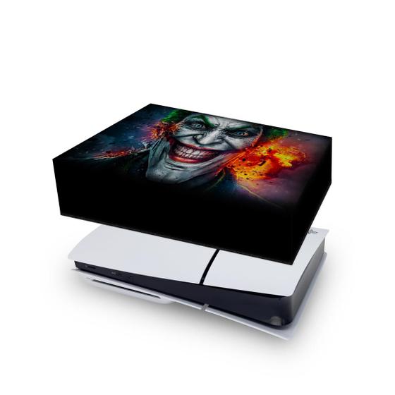 Imagem de Capa compatível PS5 Slim Horizontal Anti Poeira - Coringa Joker