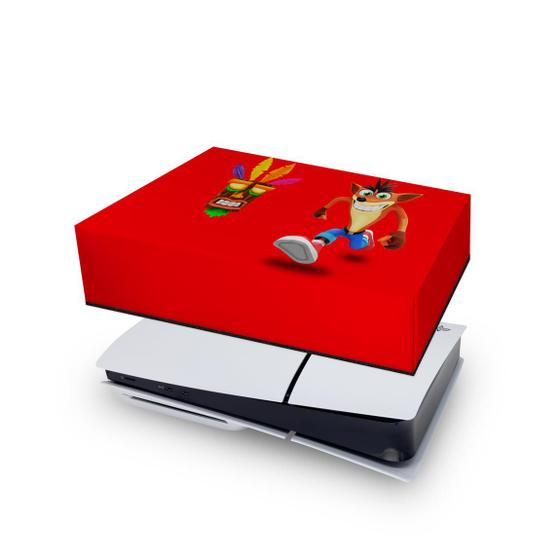 Imagem de Capa compatível PS5 Slim Horizontal Anti Poeira - Crash Bandicoot