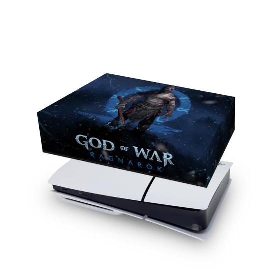 Imagem de Capa compatível PS5 Slim Horizontal Anti Poeira - God of War Ragnarok B