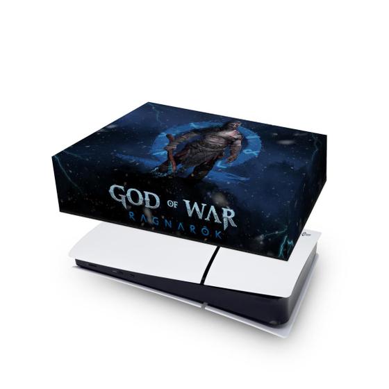 Imagem de Capa compatível PS5 Slim Horizontal Anti Poeira - God of War Ragnarok B
