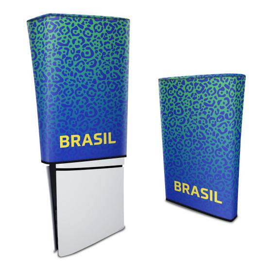 Imagem de Capa compatível PS5 Slim Vertical Anti Poeira - Brasil