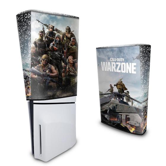 Imagem de Capa compatível PS5 Slim Vertical Anti Poeira - Call of Duty Warzone