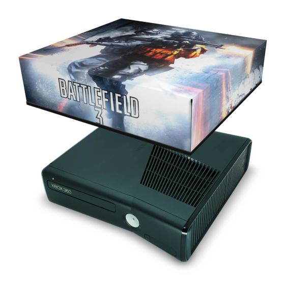 Imagem de Capa Compatível Xbox 360 Slim Anti Poeira - Battlefield 3