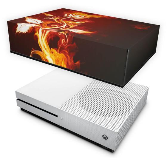Imagem de Capa Compatível Xbox One S Slim Anti Poeira - Fire Flower