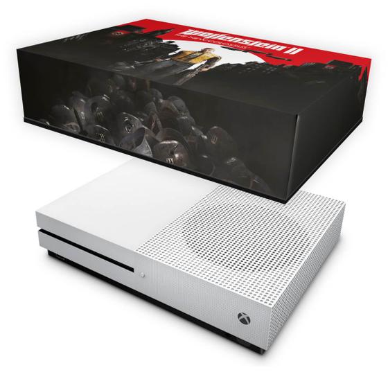 Imagem de Capa Compatível Xbox One S Slim Anti Poeira - Wolfenstein 2 New Order