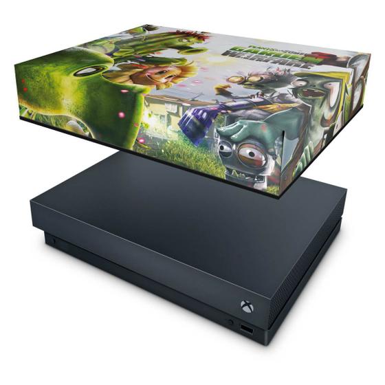Imagem de Capa Compatível Xbox One X Anti Poeira - Plants Vs Zombies Garden Warfare