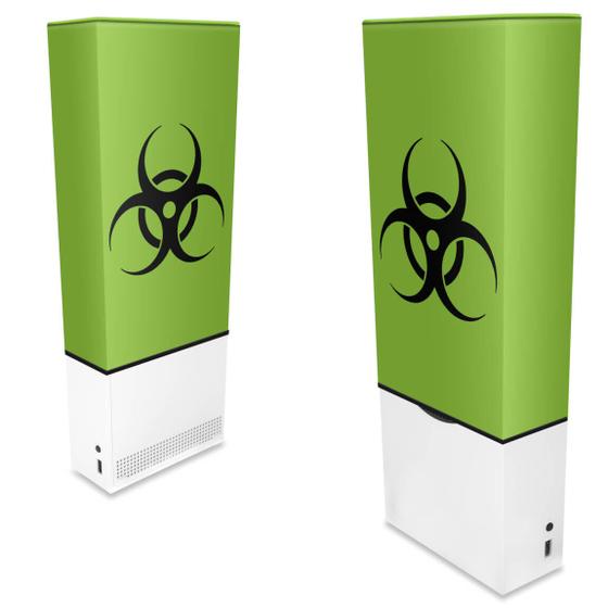 Imagem de Capa Compatível Xbox Series S Vertical Anti Poeira - Biohazard Radioativo