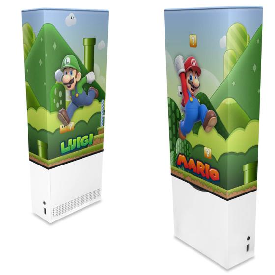 Imagem de Capa Compatível Xbox Series S Vertical Anti Poeira - Super Mario