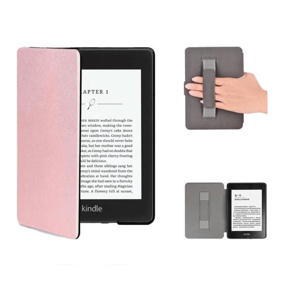 Imagem de Capa Couro Magnética Alça Kindle J9G29R +Película +Caneta