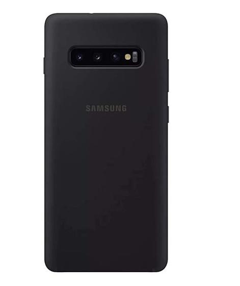 Imagem de Capa Cover Samsung Galaxy S10+ Plus Silicone Cover Preta