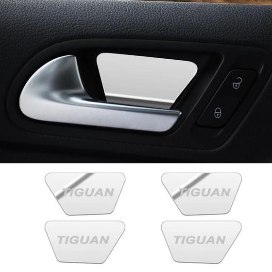 Imagem de Capa Cromada Espelhada Maçaneta Interna Volkswagen Tiguan Fsi R-Line 2014 2015 2016 2017