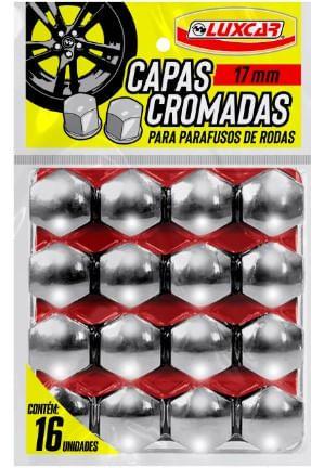 Imagem de Capa Cromada Para Parafusos De Roda 17mm Luxcar 8202