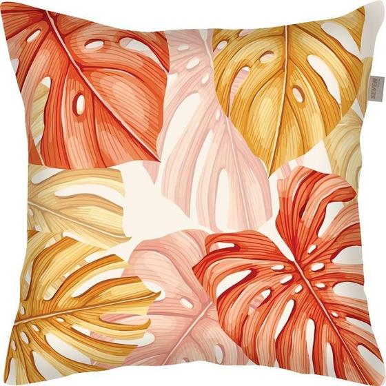 Imagem de Capa De Almofada Aveludada Palm 43Cm X 43Cm-Seven Textil