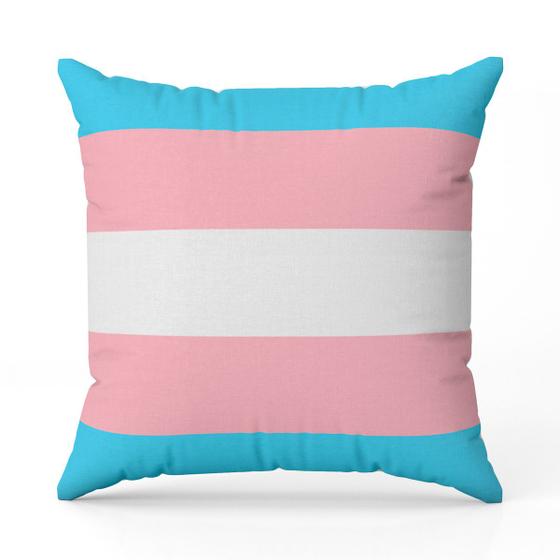 Imagem de Capa de Almofada Avulsa Estampada Bandeiras LGBT Cores 45cm x 45cm