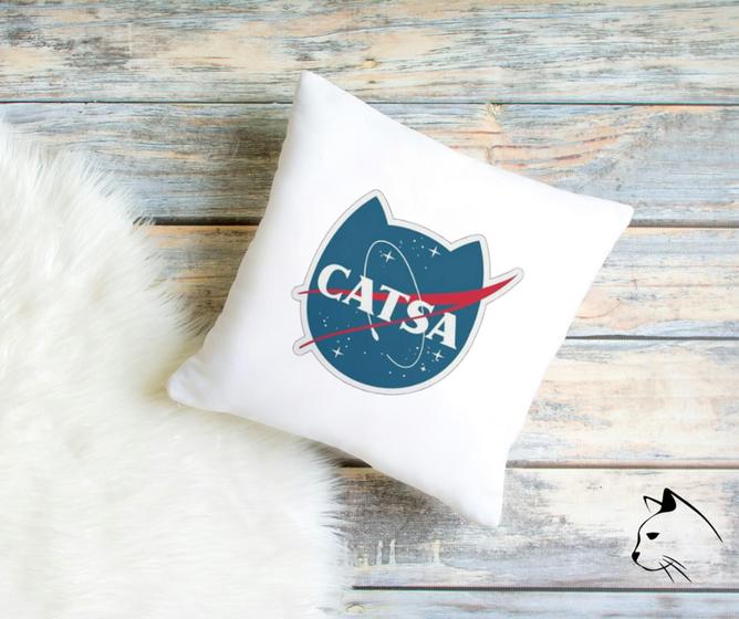 Imagem de Capa de Almofada - CATSA - Gato nasa