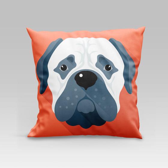 Imagem de Capa de Almofada Estampada Pet Dog em Veludo Suede 45cm x 45cm - Decoração Raças Cachorros