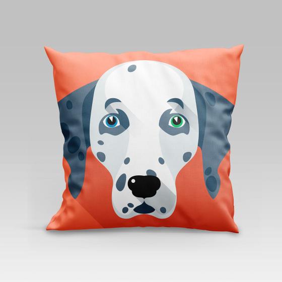 Imagem de Capa de Almofada Estampada Pet Dog em Veludo Suede 45cm x 45cm - Decoração Raças Cachorros