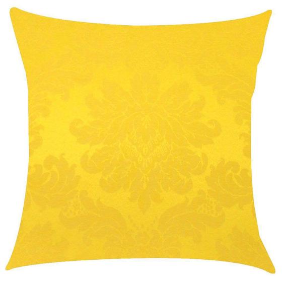 Imagem de Capa de Almofada Jacquard Medalhão Amarelo 43x43cm