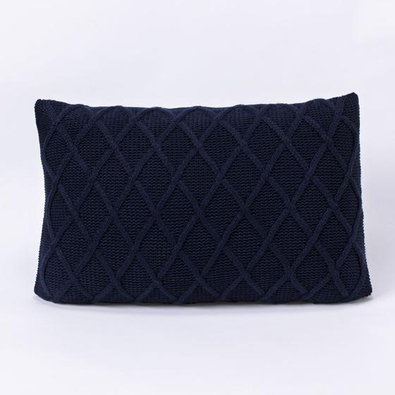 Imagem de Capa De Almofada Tricot 50x30 C/zíper Sofa Trico Cod 106430