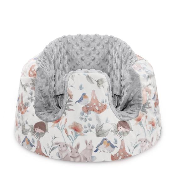 Imagem de Capa de Assento CARUILI Minky para Cadeira Bumbo - Cinza