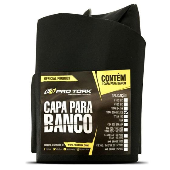 Imagem de Capa De Banco/Assento Resistente Moto Titan 125 KS/ES 2000 2001 2002 2003 2004 Pro Tork