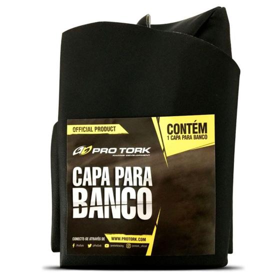 Imagem de Capa De Banco Para Titan 150 Preto Pro Tork