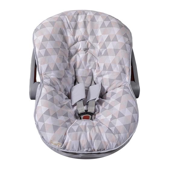 Imagem de Capa de Bebê Conforto 100% Algodão Triângulos