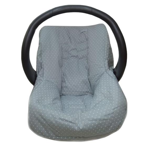 Imagem de Capa de Bebe Conforto Tecido de Estampa de Estrelas Cinza