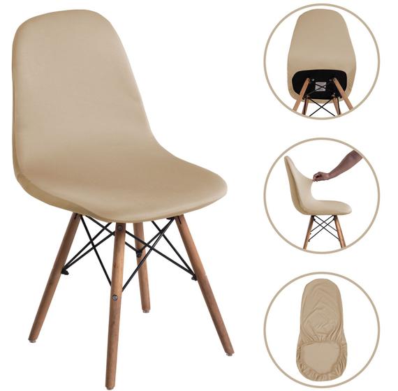 Imagem de Capa De Cadeira Sem Braço Charles Eiffel Nordic Eames Kit 6 Peças