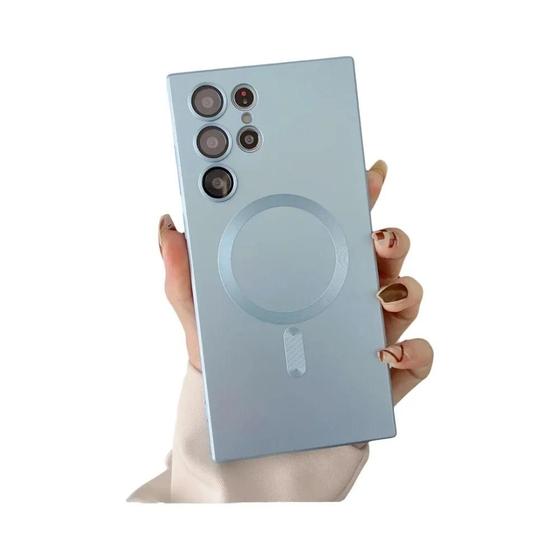 Imagem de Capa De Carregamento Sem Fio Magnética Magsafe Para Samsung Galaxy S24 S23 S22 S21 S20 Note20 Ultra