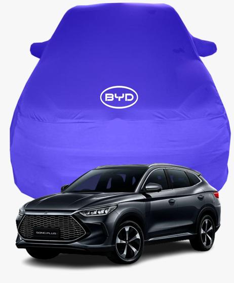 Imagem de Capa de Carro BYD Tan Tecido  Lycra Premium