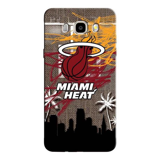 Imagem de Capa de Celular NBA - Samsung Galaxy J7 2016 - Miami Heat - F07
