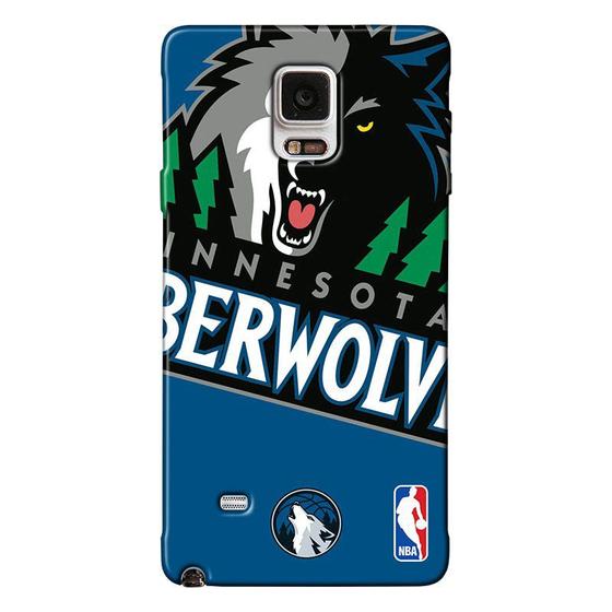 Imagem de Capa de Celular NBA - Samsung Galaxy Note 4 - Minnesota Timberwolves - D20