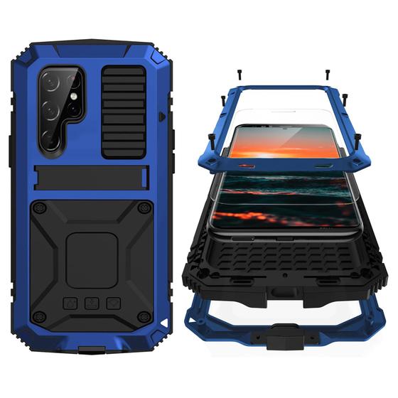 Imagem de Capa de celular Simicoo Metal para Samsung S22 Ultra Blue