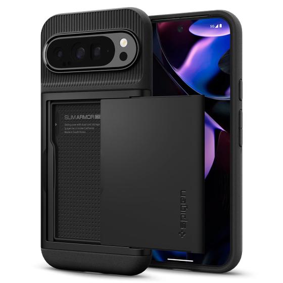 Imagem de Capa de celular Spigen Slim Armor CS para Pixel 9 Pro XL preta