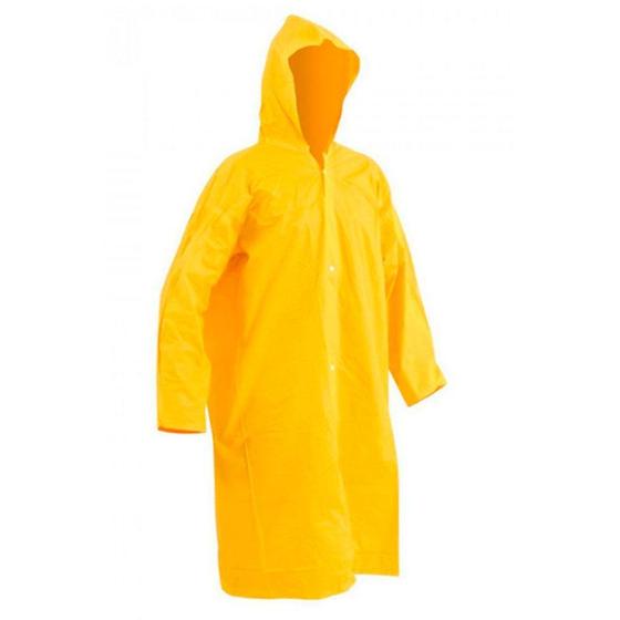 Capa de Chuva em PVC Forrada Kseg Amarela CA 48345 Menor preço em Capa de Chuva em PVC Forrada Kseg Amarela CA 48345