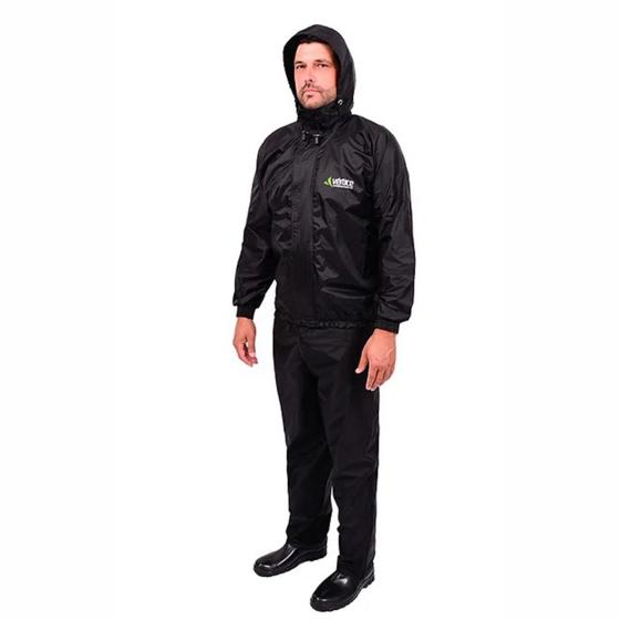 Imagem de Capa de Chuva Impermeável Motoqueiro Motoboy Vertice Com Capuz Material Nylon Plus Alta Qualidade Masculina Feminina Uni