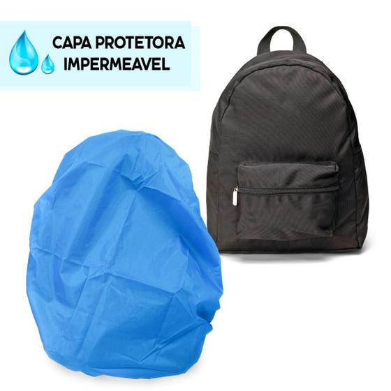 Imagem de Capa de Chuva Impermeável p/ Mochila Verde - Proteção Total