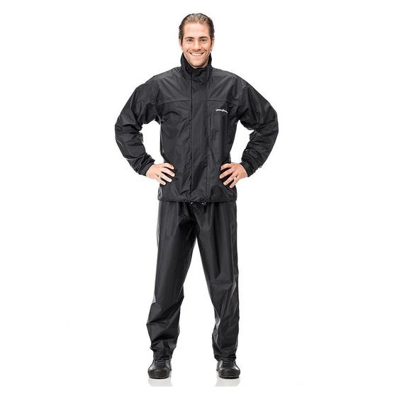 Imagem de Capa De Chuva Motoqueiro Nylon Pantaneiro Com Gola