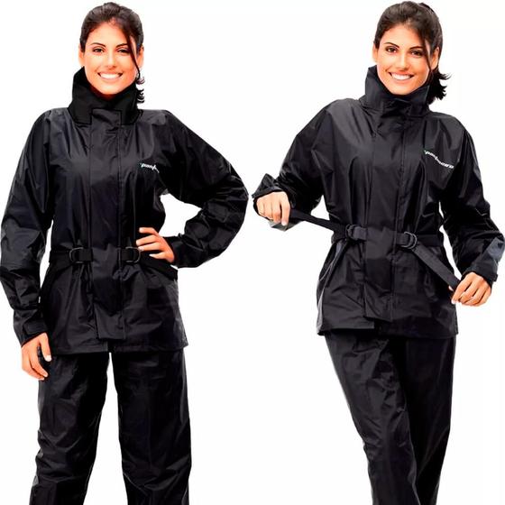 Imagem de Capa de Chuva Pantaneiro Nylon com Gola Feminina Tamanho EX - 1500EX