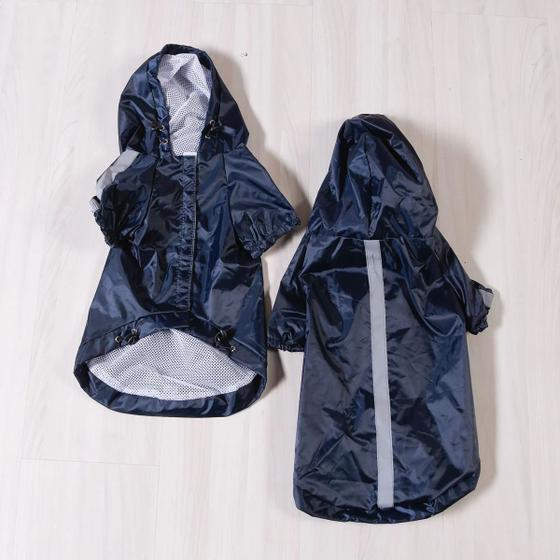 Imagem de Capa De Chuva Para Pet G 35Cm Ideal Para Passear Na Chuva Preto - Meu Pet