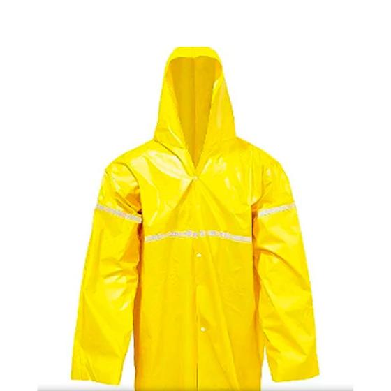 Imagem de Capa de Chuva PVC Forrada Com Refletivo GG 33304 POLICAP