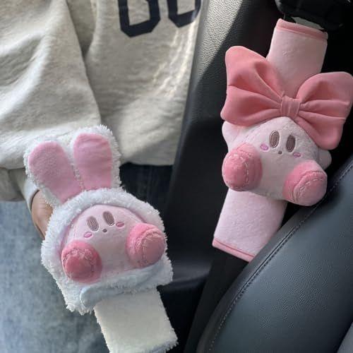 Imagem de Capa de cinto de segurança para carro BNTR Kirby Stocking Stuffers, pacote com 2
